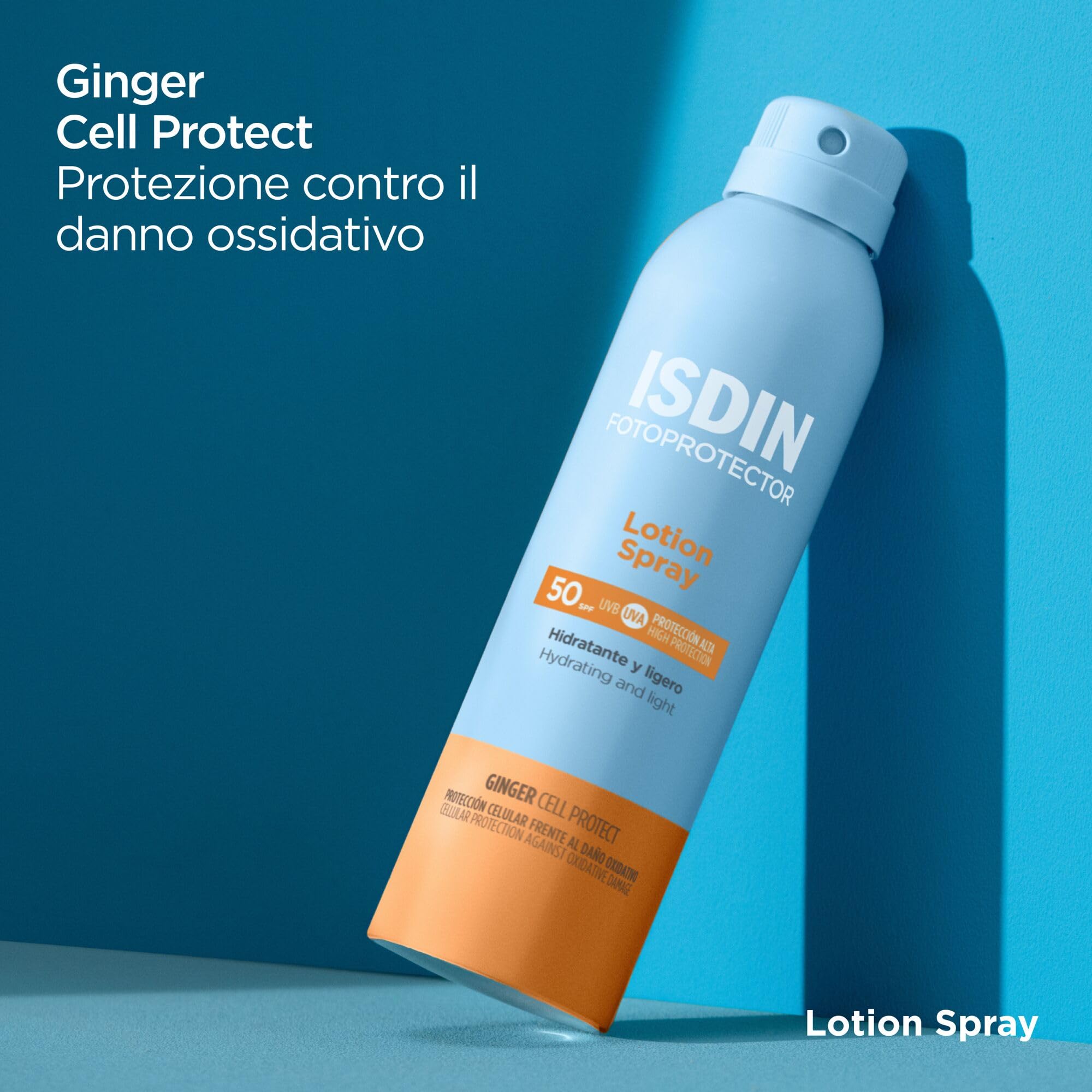 ISDIN Lotion Spray SPF 50 (250 ml) | Protezione Solare Corpo Spray | Molto Idratante e Leggera con Assorbimento Istantaneo | Per Tutti i Tipi di Pelle