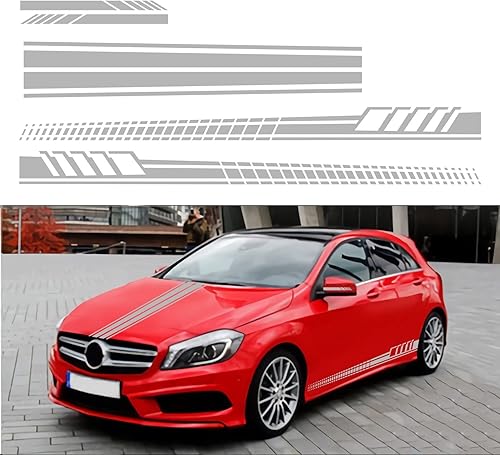 Miniatura 6 de 5 calcomanías deportivas de rayas de carreras para automóvil, diseño de camión GM para decoración de puerta o espejo retrovisor, accesorios de