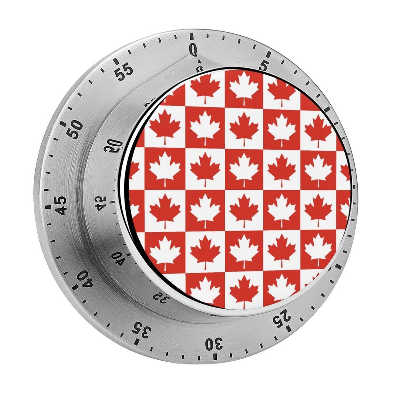 Maple Leaf Canada CA Flag Mechanical Rotary Timer, Used for Daily Timing