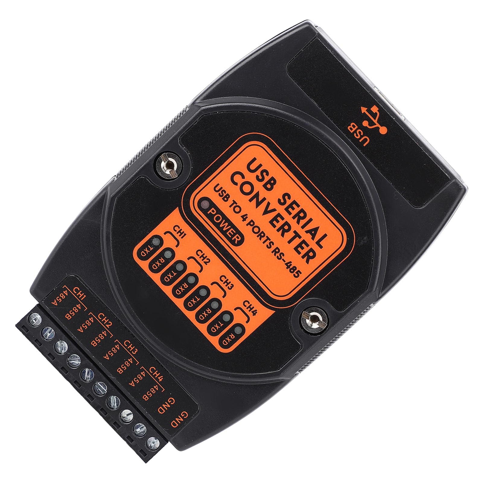 Eujgoov Konwerter USB na 4-kierunkowy Port Szeregowy 485, materiał ABS, Izolacja 1500 V, Ochrona 600 W, do urządzeń
