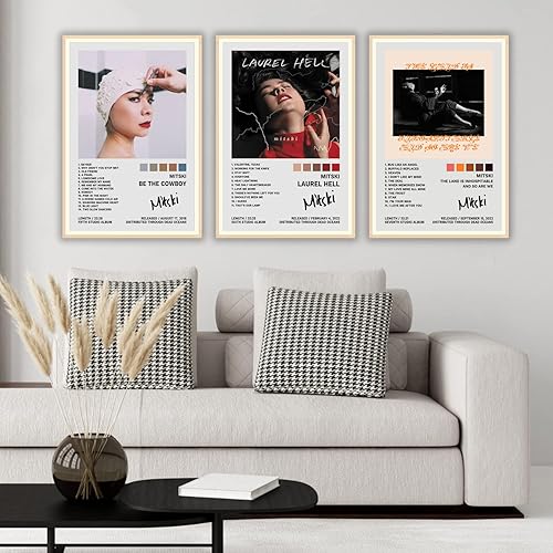Miniatura 9 de JINOS Póster de Kanye West - Juego de 3 pósteres de lienzo para álbum, pintura decorativa, pósteres de pared e impresiones artísticas modernas para