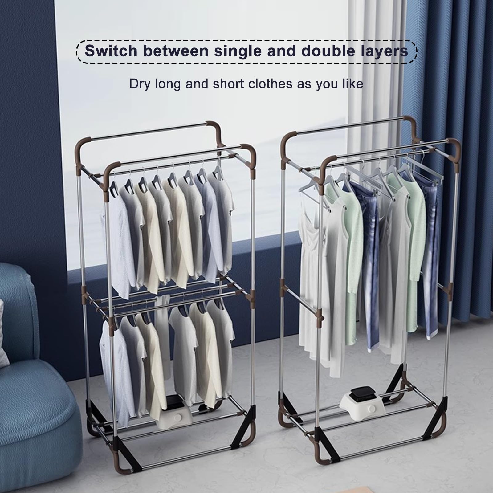 Secadora Portatil Ropa, Secadora Ropa para el Hogar, Secadora Bomba de Calor, Mini Secadora Plegable Adecuada para Apartamentos, Casas, Vehículos Recreativos