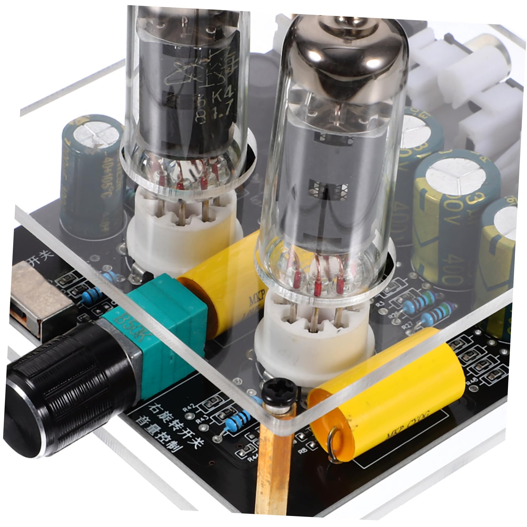 HOMOCONO Hi-fi Stereo Preamp Vacuum Electron Tube Valve for Turntable DIY Home Theater Kit