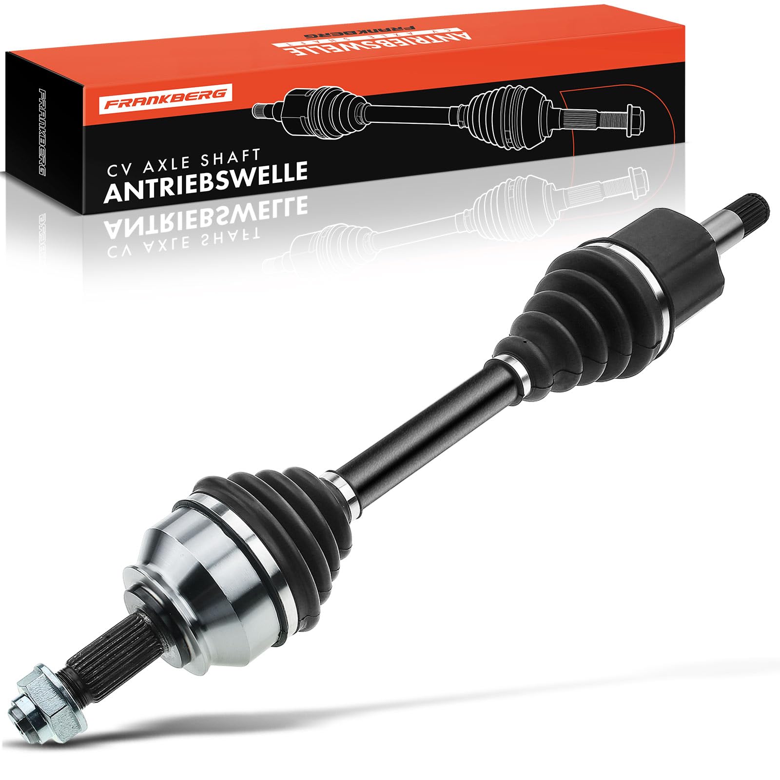 Frankberg Eje motriz Eje de transmisión sin ABS Ring Eje delantero Izquierda Compatible con 147 937 1.9L 2001-2010 156 932 1.9L 2001-2005 156 Sportwagon 932 1.9L 2001-2006 Replace# 46308071
