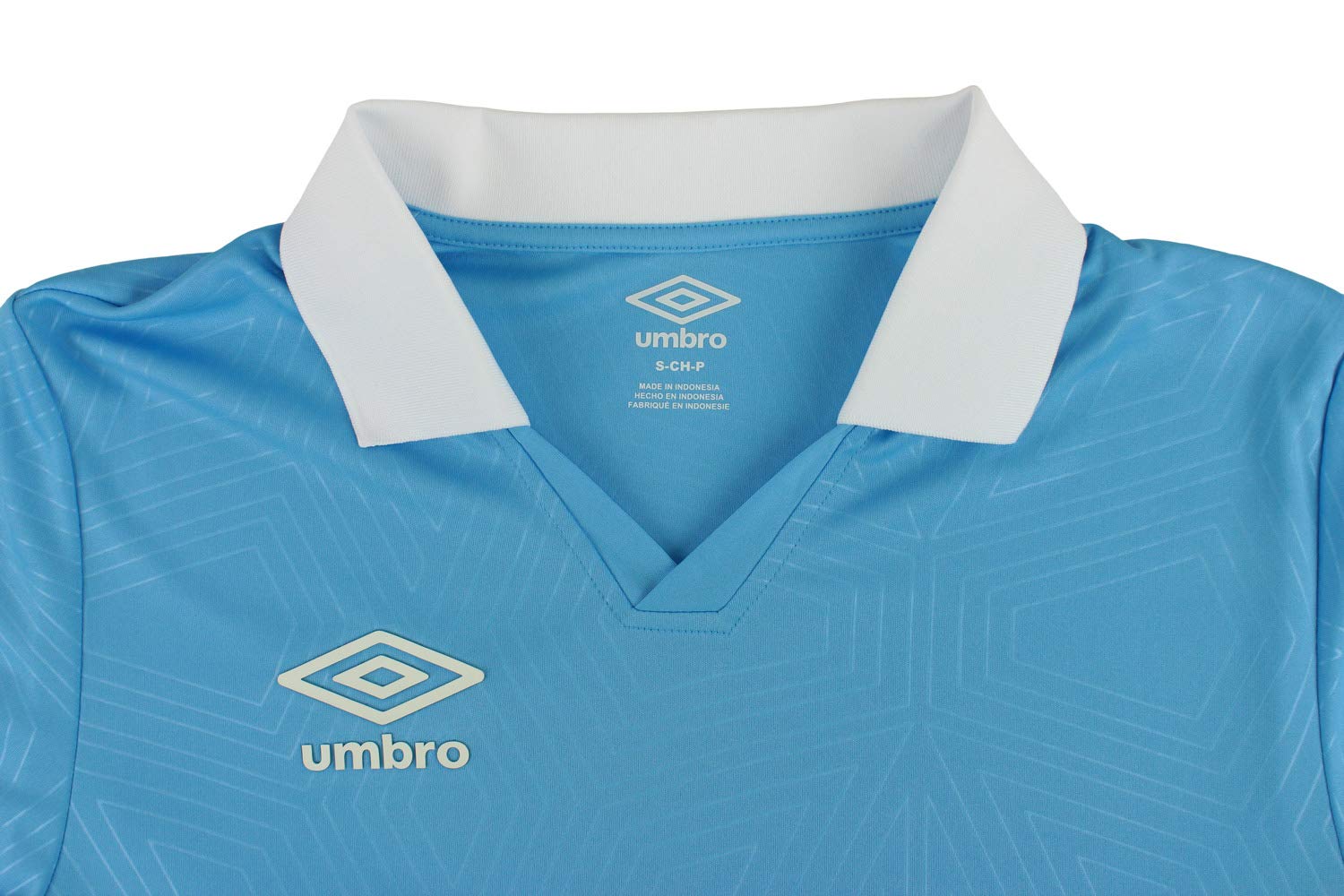 Umbro Mens Diamond Glass Jersey Sky Blue/White Size XXL