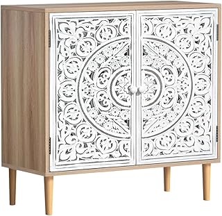 10 Gamer Living Room Ideas That Still Feel Adult and Stylish 58 Accent Cabinet with 2 Doors, Vintage Hollow Carving Buffet Cabinet, Side...