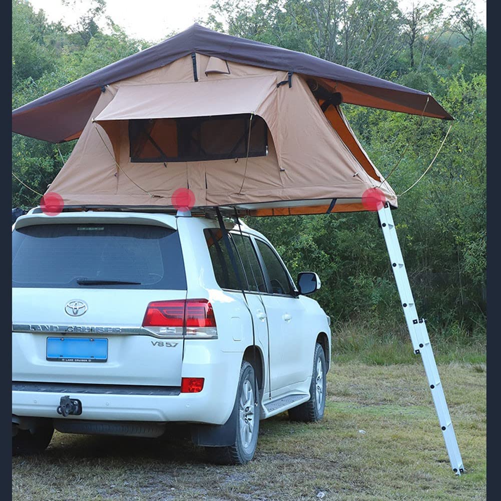 Tente de Toit pour SUV Tente de Toit, Camping pour Camion SUV avec échelle, Tente imperméable et Respirante Grand Espace pouvant accueillir 3 à 4 Personnes