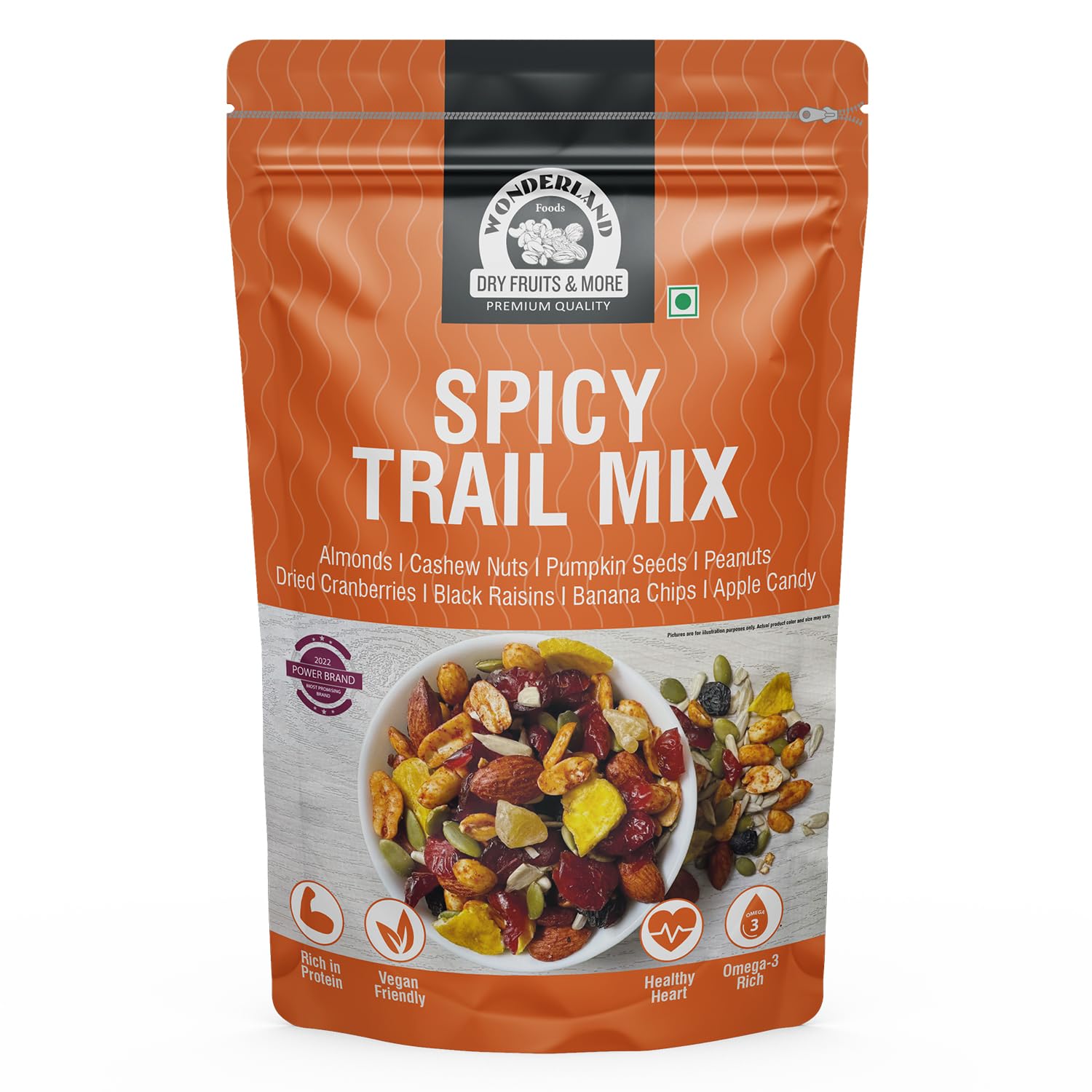 Wonderland Foods 200g Spicy Trail Mix | 6 in 1 Roasted Seasoning