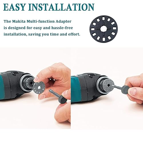 Miniatura 3 de 196271-6 Adaptador de accesorios de ajuste rápido para herramienta oscilante de interfaz hexagonal Makita 14 pulgadas, gris