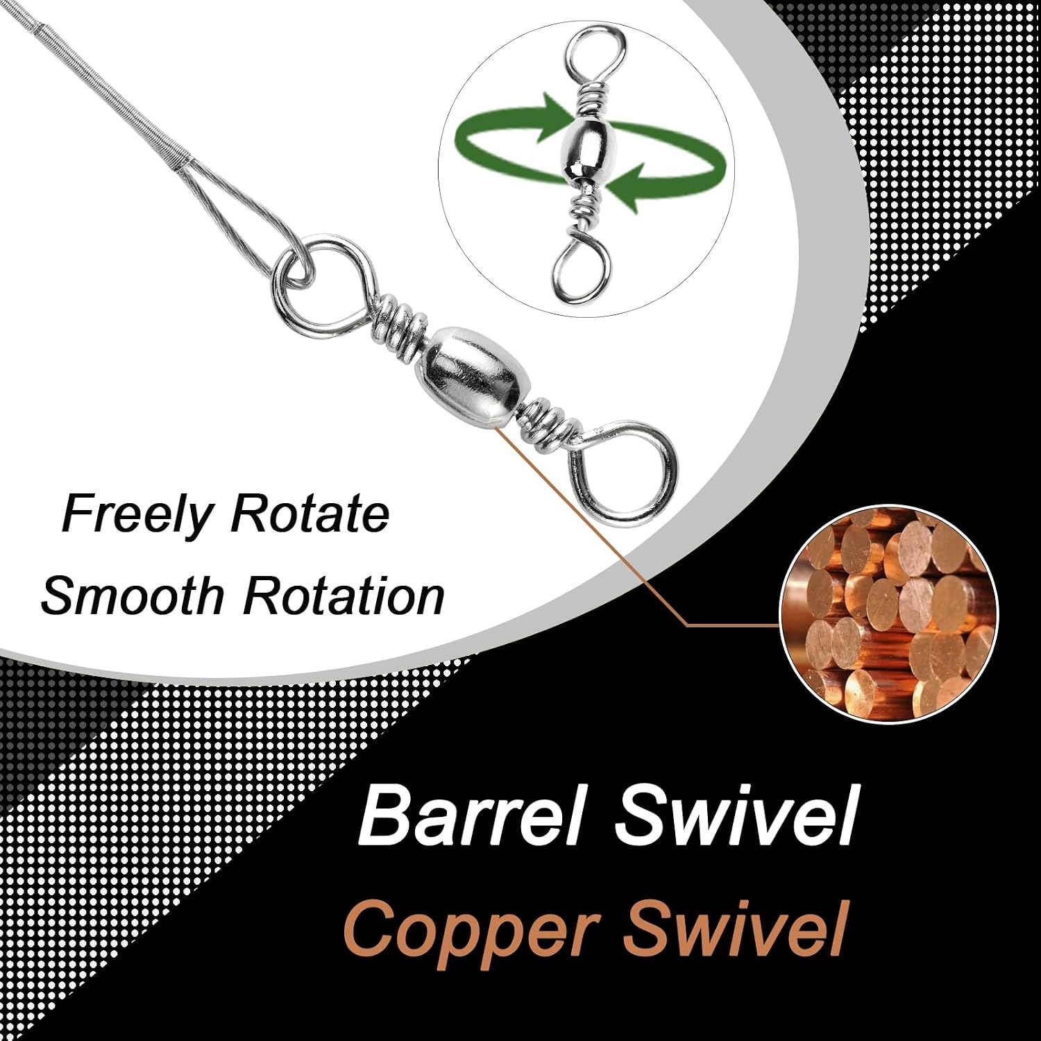 QISHUO Rigs Stainless Fishing Leader Steel High Strength Fishing Leader Saltwater Fishing Freshwater Wire Leaders Lures White Nickel