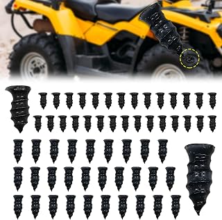 Tire Repair Nails,Tire Screw Plug Fast Tool Self-Service Tire Repair Nail,for Car, Truck, Jeep,Tractor, Motorcycle, ATV tire Puncture Repair,Vacuum Tyre Repair Screws Fast Repair Kits (60)