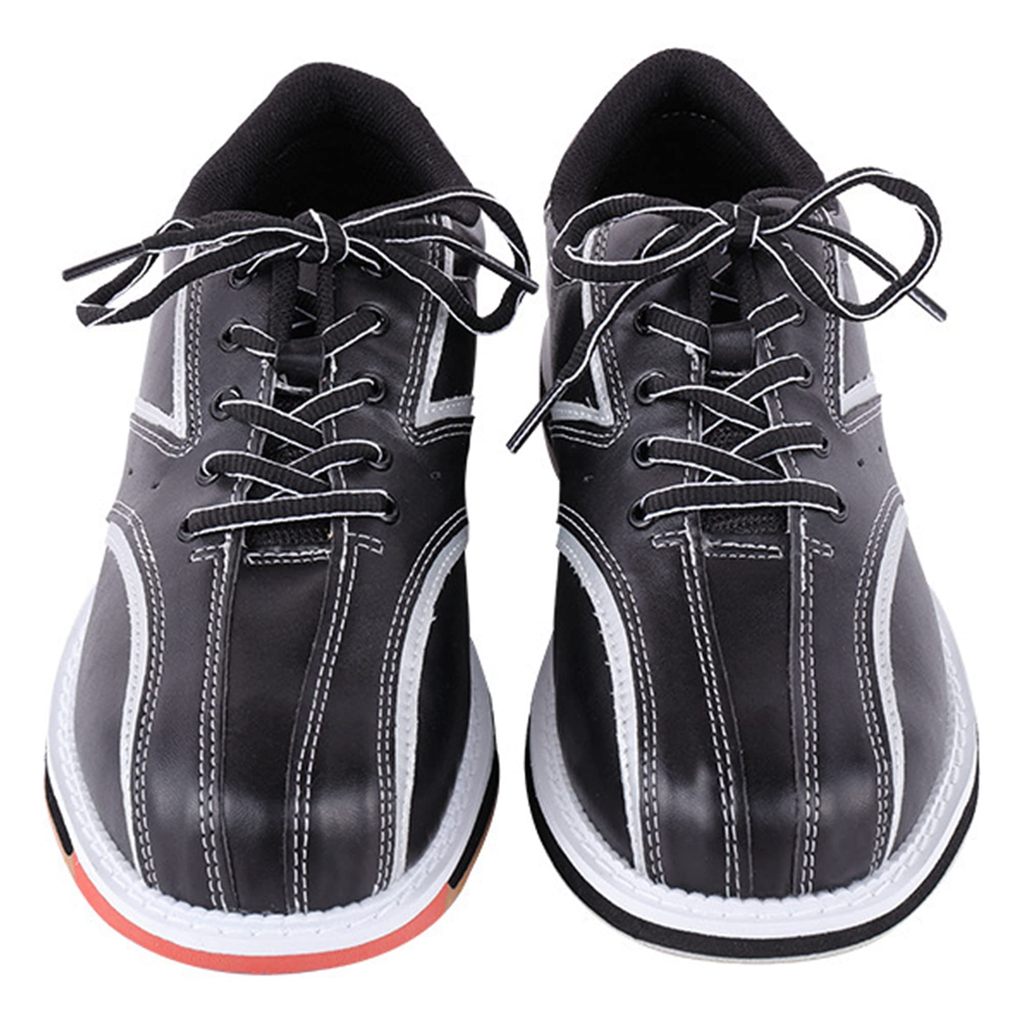 SDEQA Chaussures De Bowling Chaussures D'entraînement De Bowling en Cuir Léger pour Homme Anti-Slip Buffe