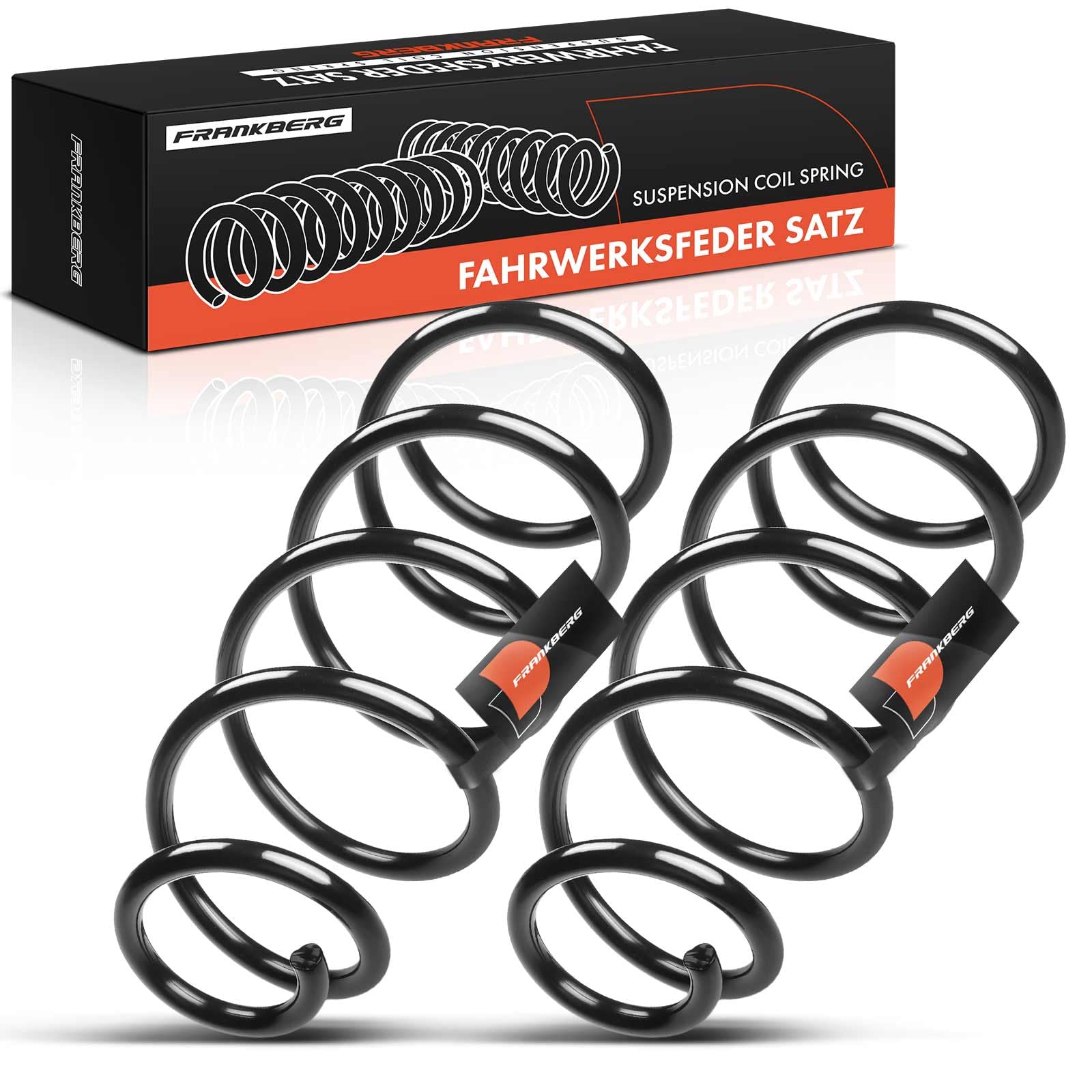 Frankberg 2x Coil Spring Rear axle Compatible with Grande Punto 199 2007-2012 Punto Evo 199 2008-2021 Replace# 55703715