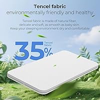 Vista 4 de colchones Pack n Play de 38x26: Almohadilla de colchón Pack n Play de espuma viscoelástica con gel de doble cara de 1.5 pulgadas de grosor que se