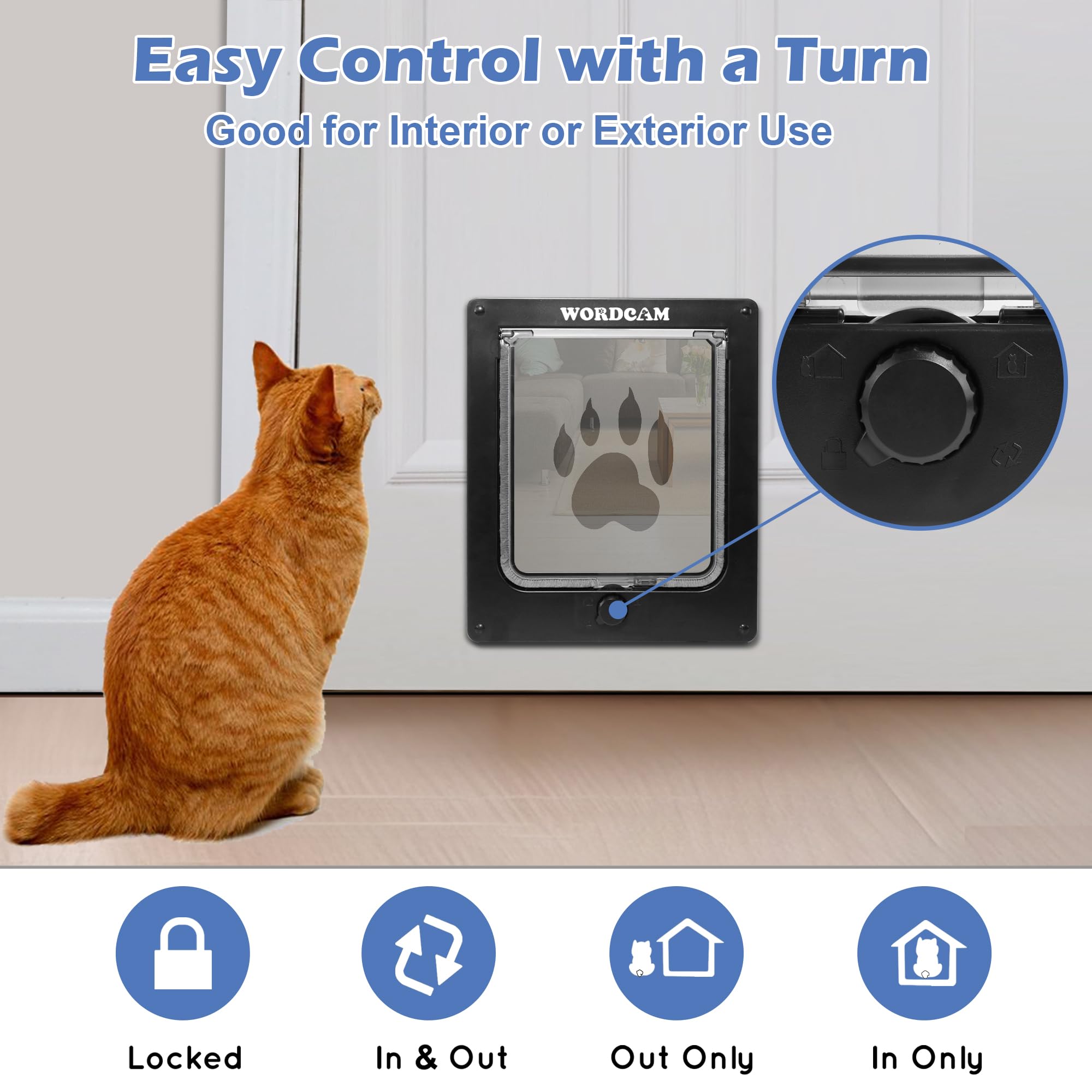 Wordcam Large Cat Door(Outer Size x Robust Cat Door