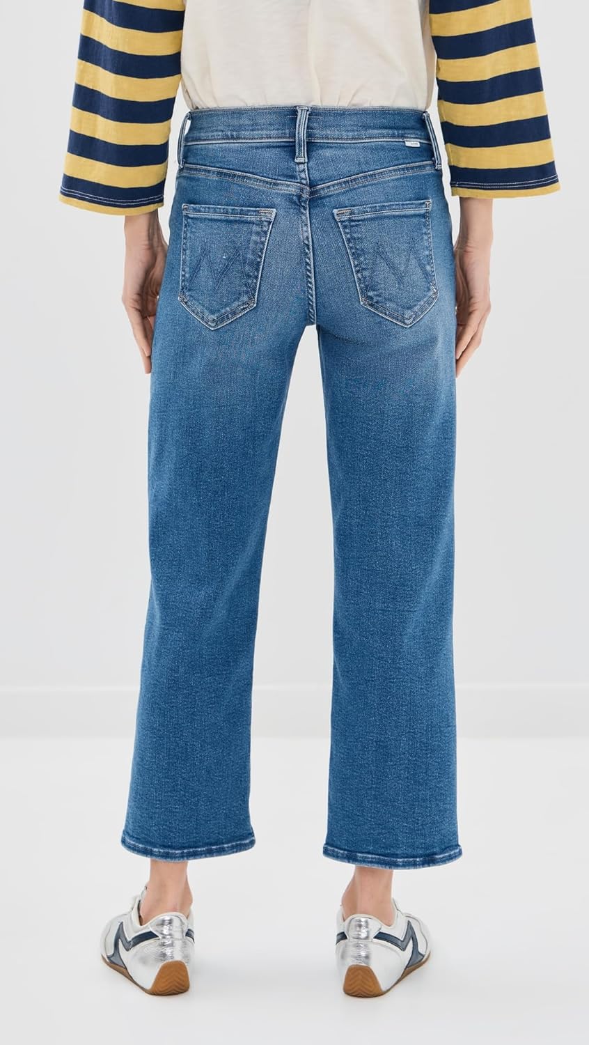 MOTHER Women's Petite The Lil Mid Rise Rambler Zip Ankle Jeans - Image 3