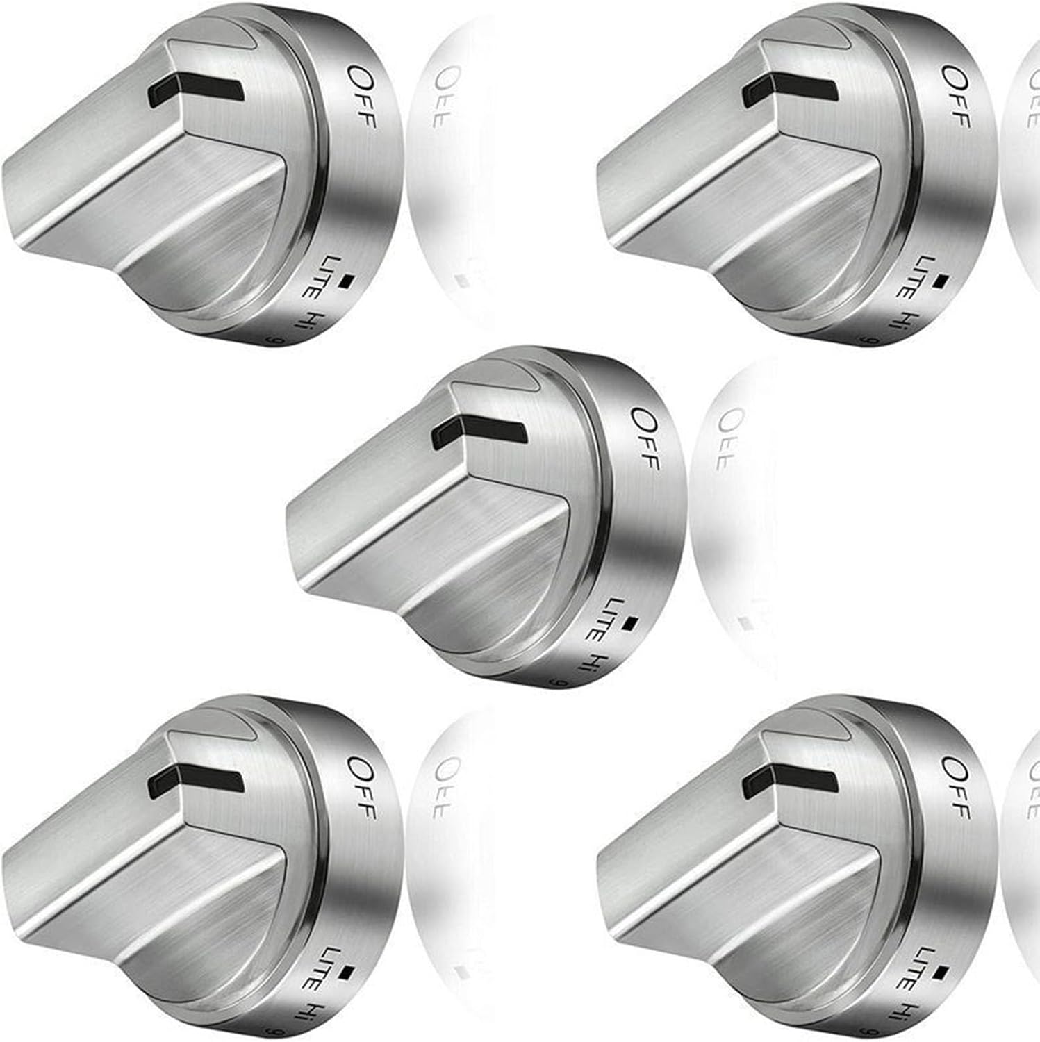 5Pcs WB03X24818 Stove Knob Replacement for JGBS66REK3SS JGBS66REK4SS AP5989029 PS11729081 Stove Accessories