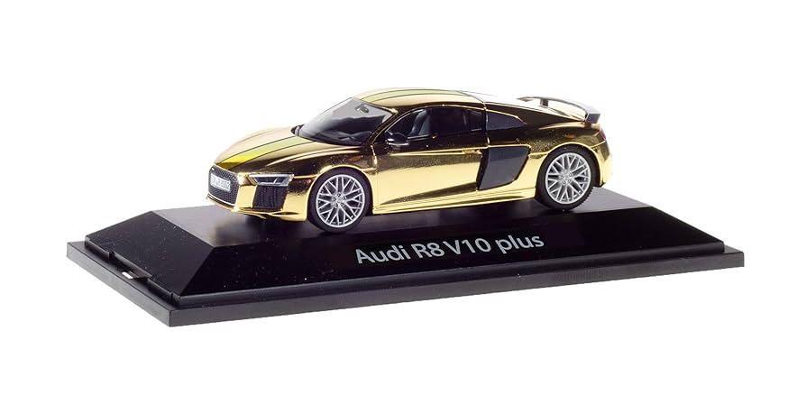 ミニカー Herpa 1/43Audi R8 V10 plus Coupe Amazon | herpa 1/43 アウディ R8 V10 plus ゴールド 完成品