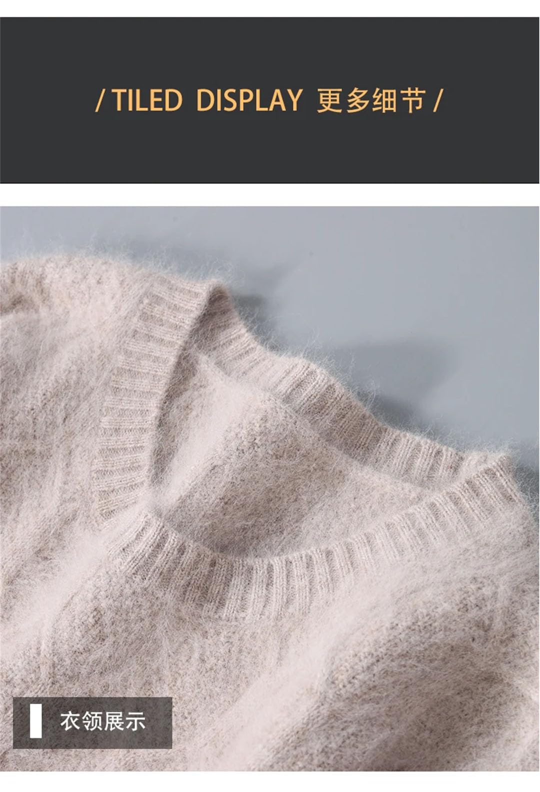 Maglione di fondo di colore solido di affari del maglione del cachemire del collo rotondo degli uomini
