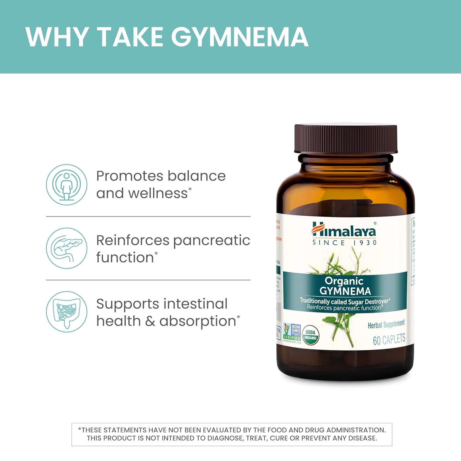 Himalaya Berberine + Ceylon Cinnamon & Organic Gymnema Variety Pack, Daily Metabolism Support, Vegan, Gluten Free, Herbal Supplements, 60 Count (Pack of 2)