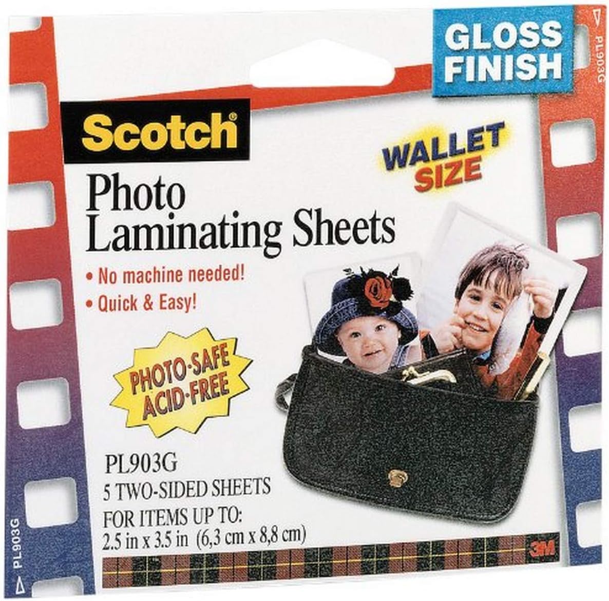 Scotch SelfSealing Laminating Pouches, Gloss Finish