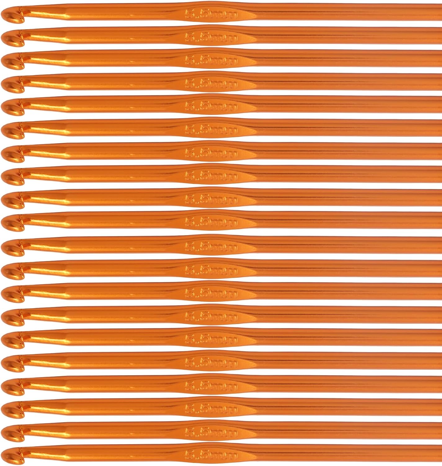 Moicstiy 20PCS 4mm Aluminum Crochet Hooks