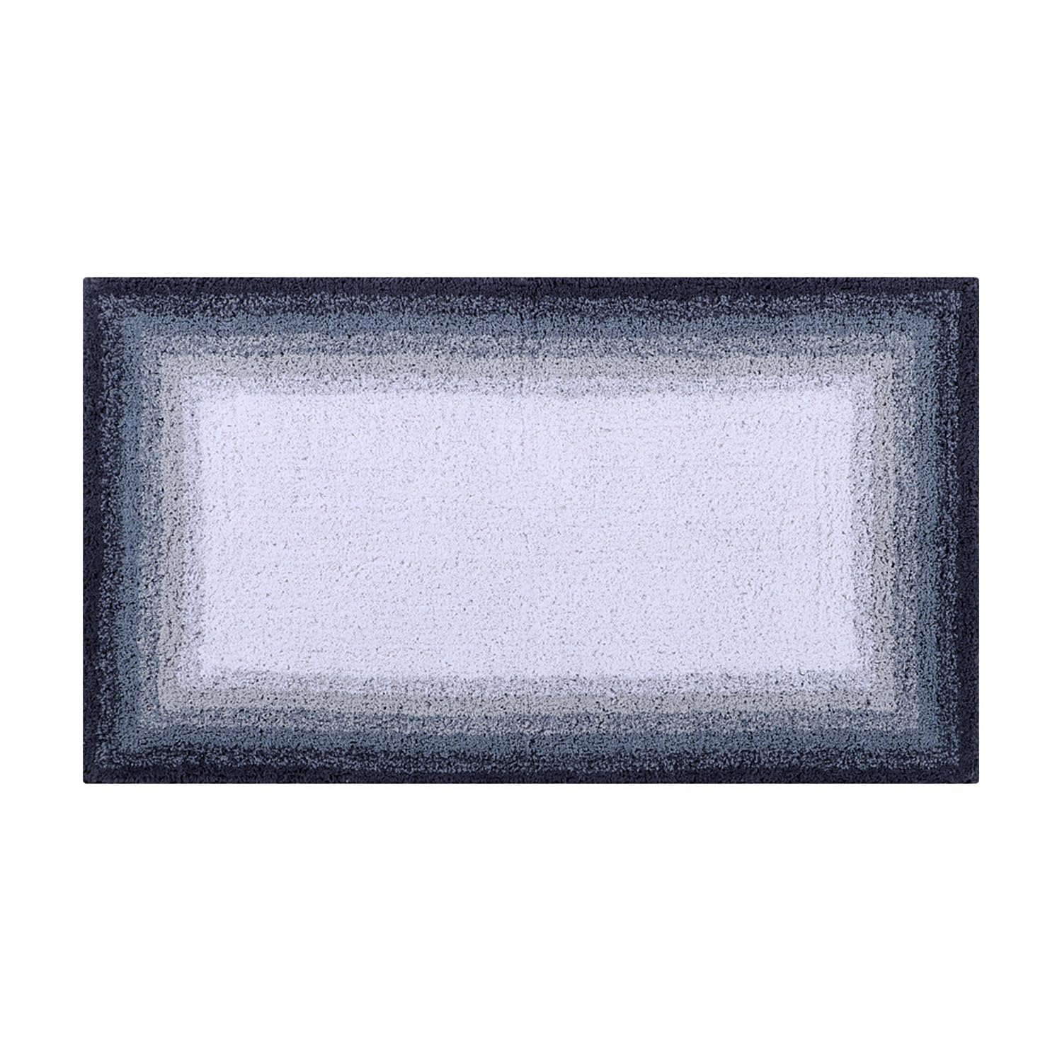 Better Trends Torrent Collection es alfombra de baño ultrasuave, afelpada y absorbente, 100% algodón en colores vibrantes, rectangular, 24 x 40 pulgadas, gris