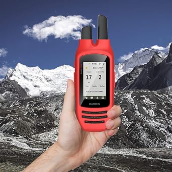 TUSITA Silicone Case Compatible with Garmin Rino 750 750T 755T - Red