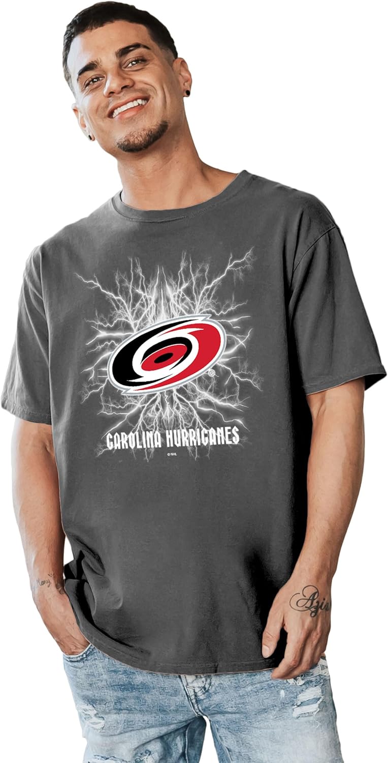 Blue 84 NHL Officially Licensed T-Shirt Ringspun Electric Black