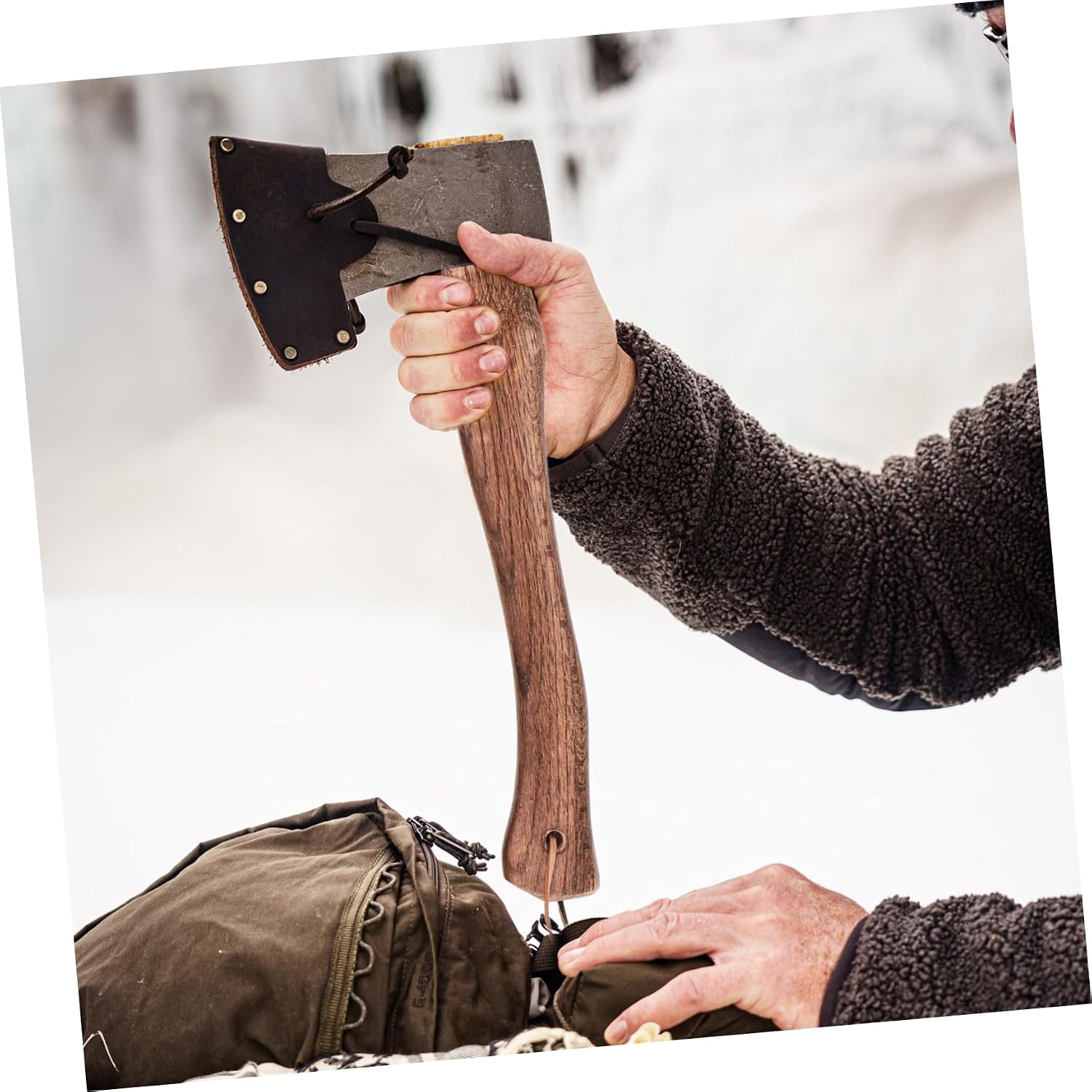 Wooden Hatchet Handle Replacement 2pcs for Fire Axe and Camp