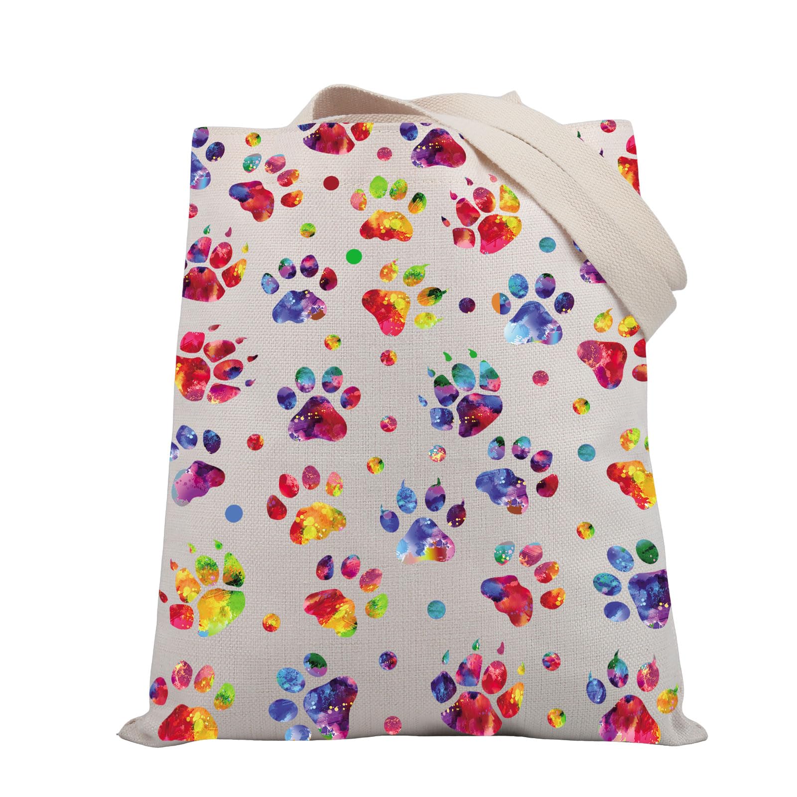 BDPWSS Dog Cat Paw Print Bag Pet Groomer Gift Cat Dog Lover Tote Bag Animal Lover Gift Pet Owner Gift Dog Puppy Handbag