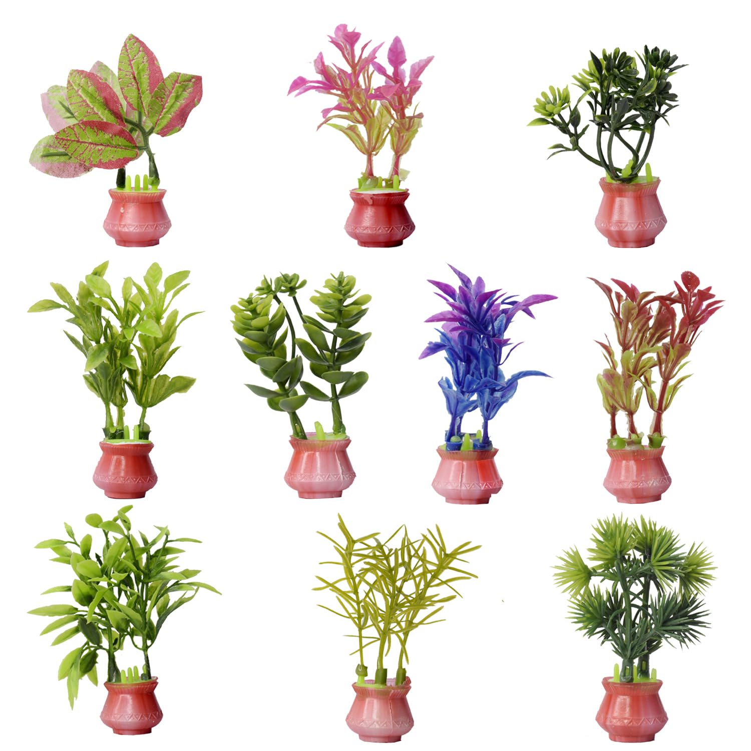 PODDAR RETAIL Aquarium Decorative 10-in-1, 4inch Plastic Artificial Plants or Ornaments for Fish Tank Decorations (Random Color) (B0C7ND7CZG) Amazon Price History, Amazon Price Tracker