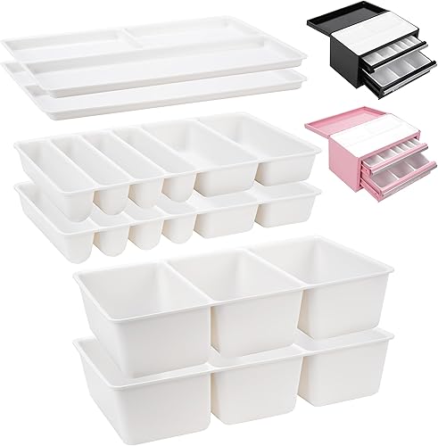 Juego de 6 cajas de herramientas, organizador de bandejas divisorias compatibles con Kobalt, organizador de cajones de caja de herramientas,