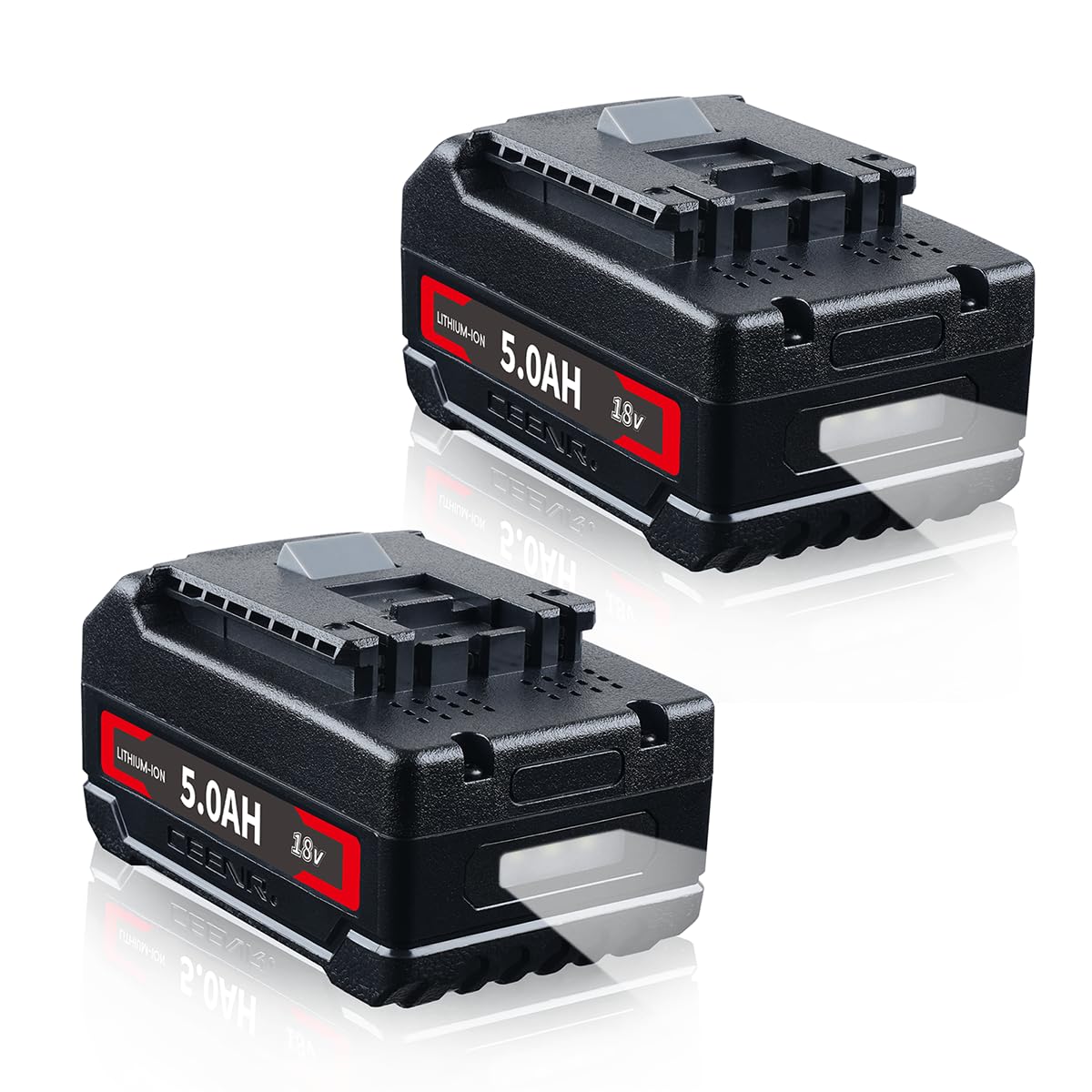 Buy CEENR2Pack BAT609 5.0Ah Lithium Battery Replacement for Bosch 18V ...
