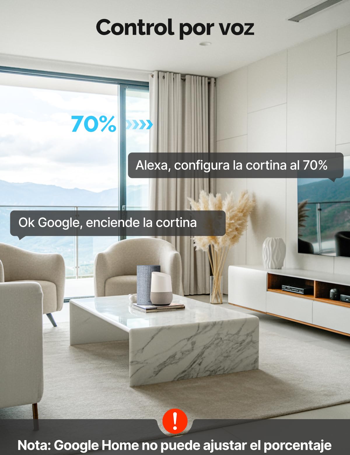 MOES Interruptor inteligente de persiana inalámbrica, control de porcentaje de persianas, interruptor táctil Alexa, persiana inteligente, obturador con aplicación Smart Life/Tuya, Alexa/Google home