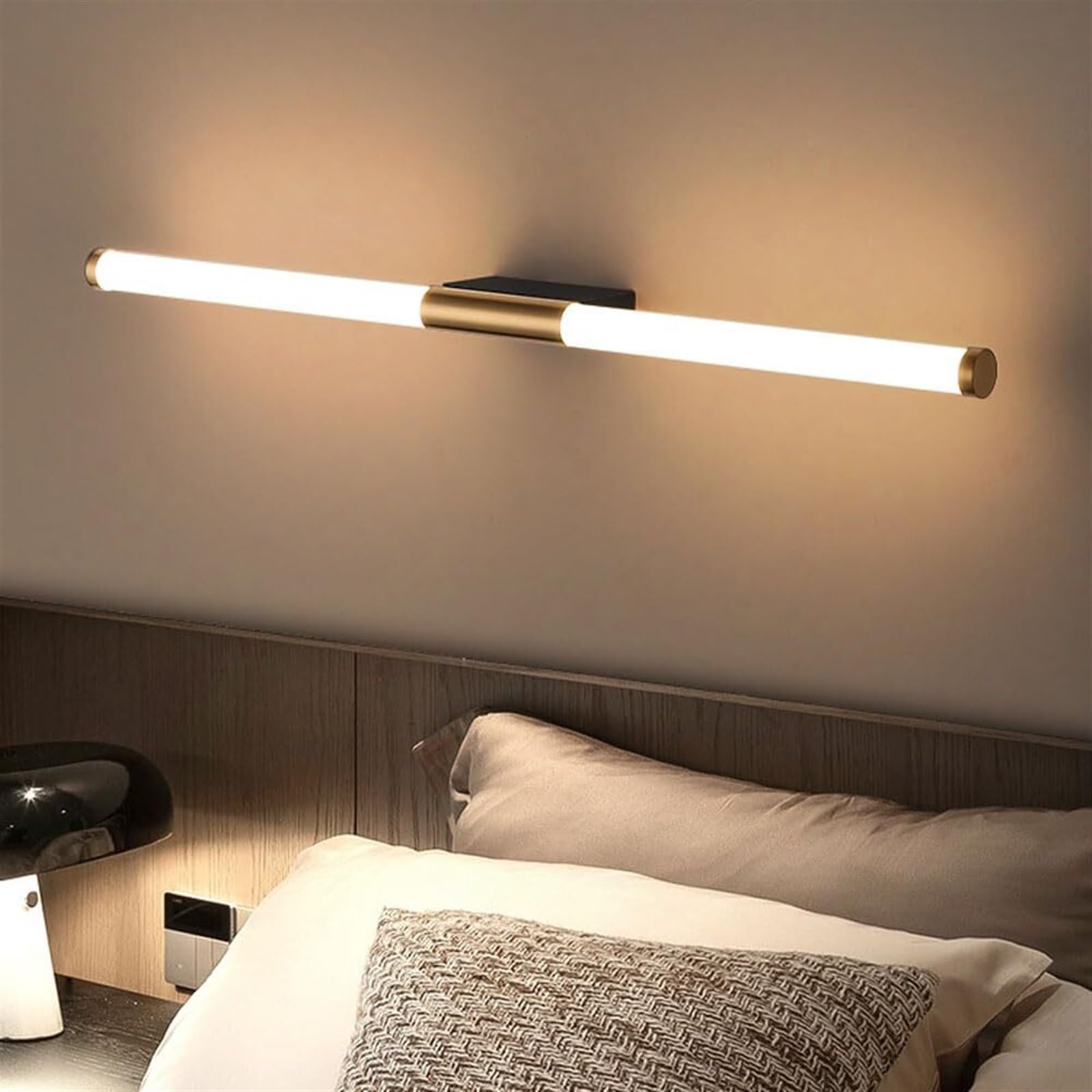 HLTYGWX Kinkiety Kinkiety Liniowy kinkiet LED Akrylowy klosz Kinkiet LED Możliwość przyciemniania Kinkiet ścienny Łazienka Vanity Light do kuchni Salon Przedpokój Szafka Ganek-69cm(69cm)