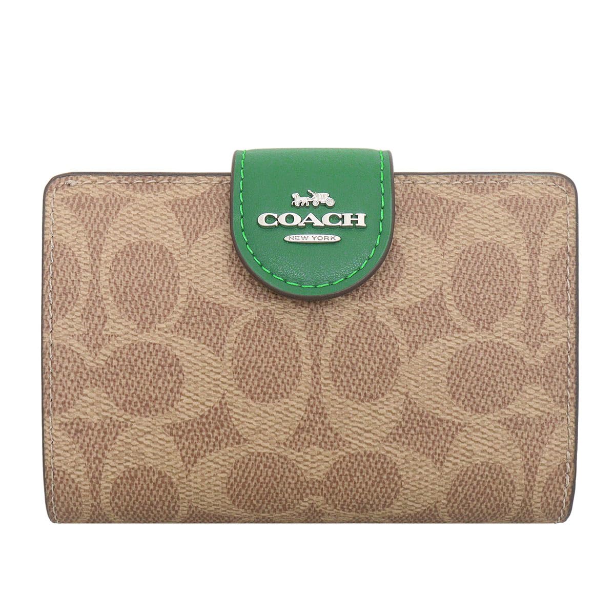 COACH　コーチ　CW786　二つ折り財布　シグネチャー　タン/ブラウン コーチ アウトレット 財布 二つ折り財布 レディース