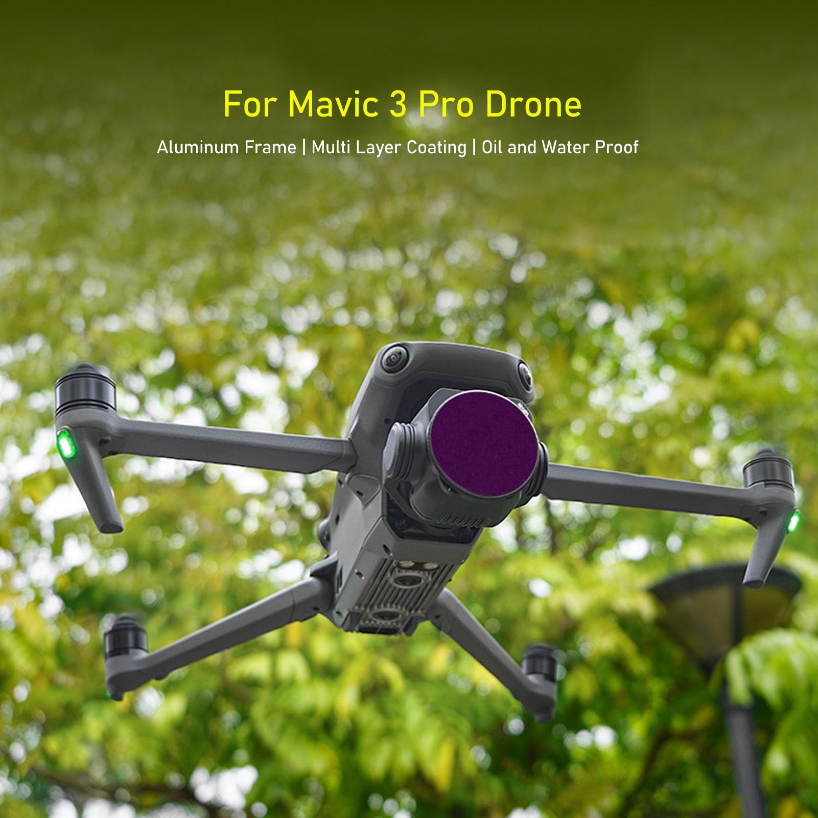 Juego de filtros de Densidad Neutra ND8 ND16 ND32 ND64 Filtros de Lentes polarizadores 3 Pro Drone Accesorios