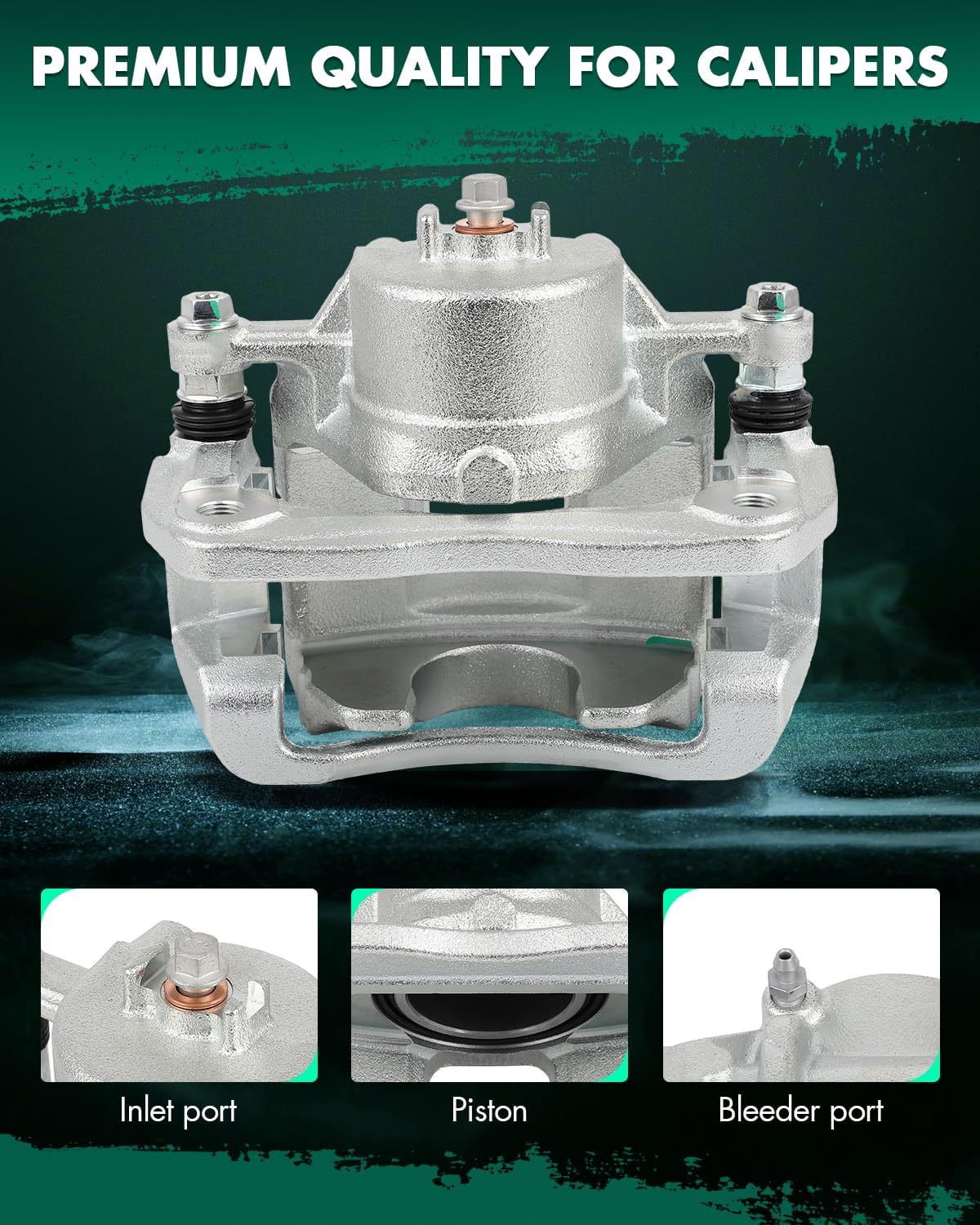 SCITOO 19B6463 19B6462 Front Left & Right Disc Brake Calipers Assembly w/Bracket For Hyundai For Santa Fe 2010-2012,For Kia For Sorento 2011-2013