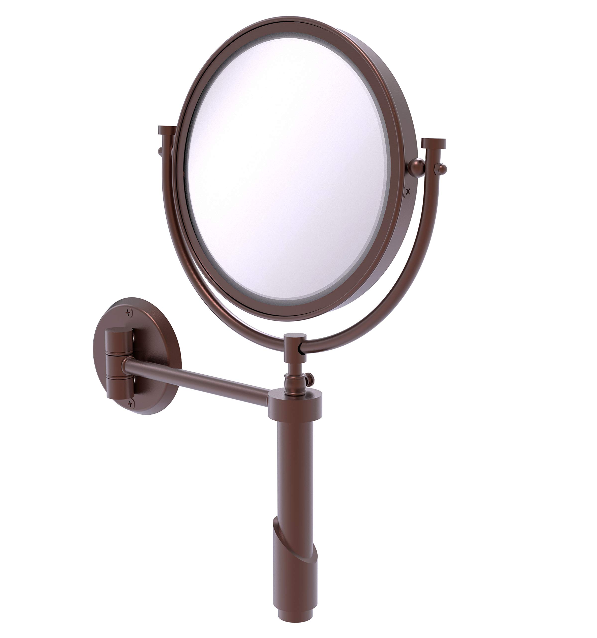 Allied Brass TRM-8/3X Tribecca Collection Montado en la Pared de 20 cm de diámetro con Espejo de Aumento de 3 aumentos, Cobre Envejecido