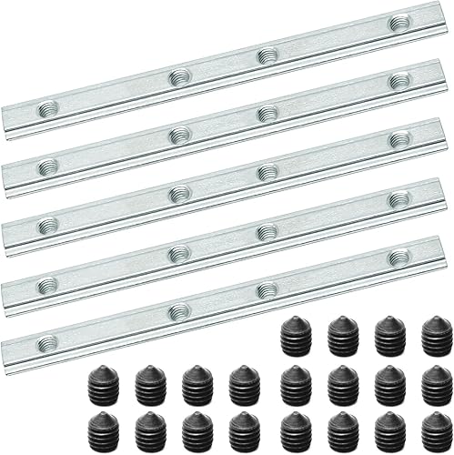 Miniatura 1 de Yinpecly - Conector de línea recta de acero al carbono de 3,94 pulgadas para piezas de impresora 3D 2020 serie T ranura 0.236in perfil de aluminio