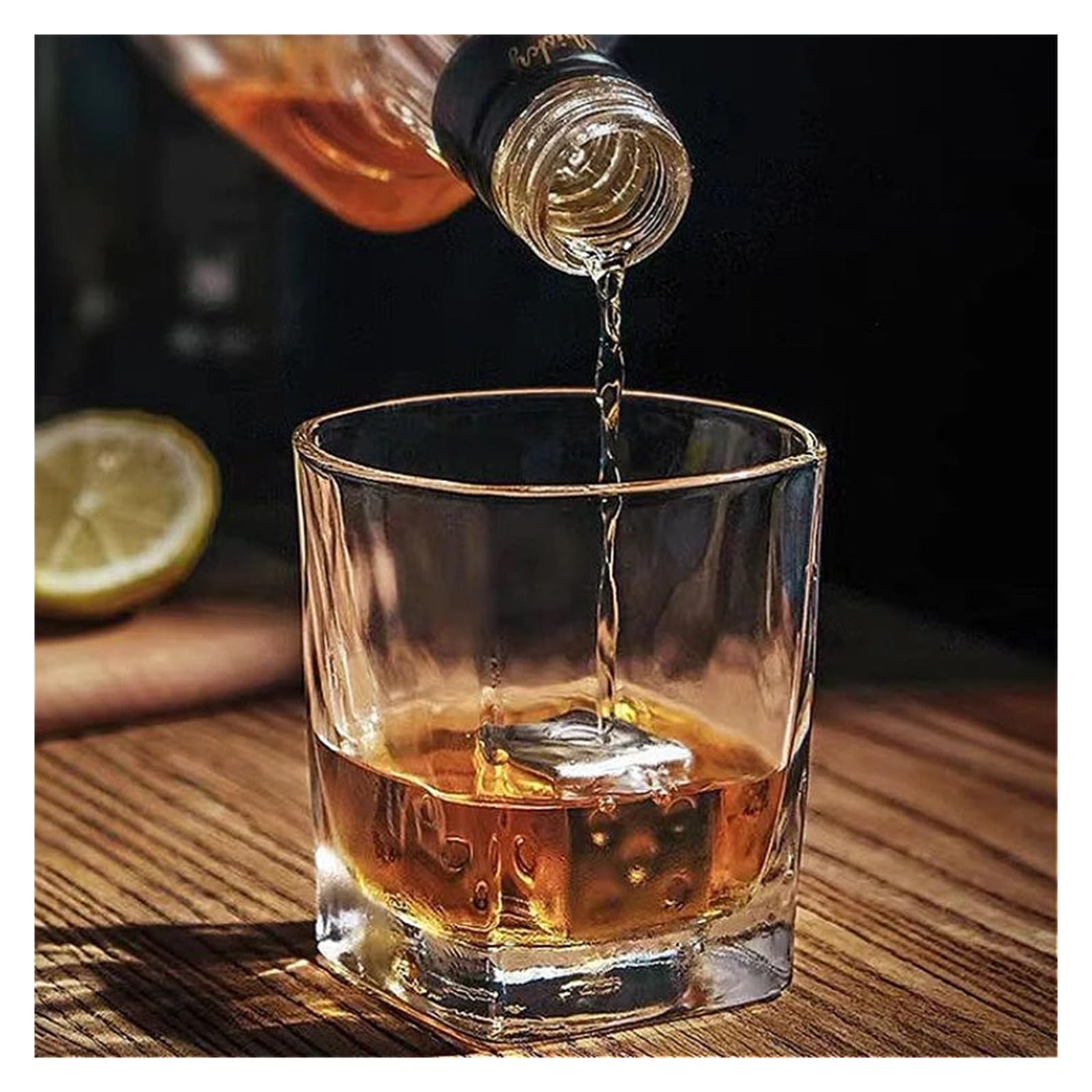 Kristallgläser 235 ml/330 ml Whiskygläser Relief Cocktailglas Transparent Trinkgläser Transparent Cognacglas Kaltgetränkebecher(330ml)