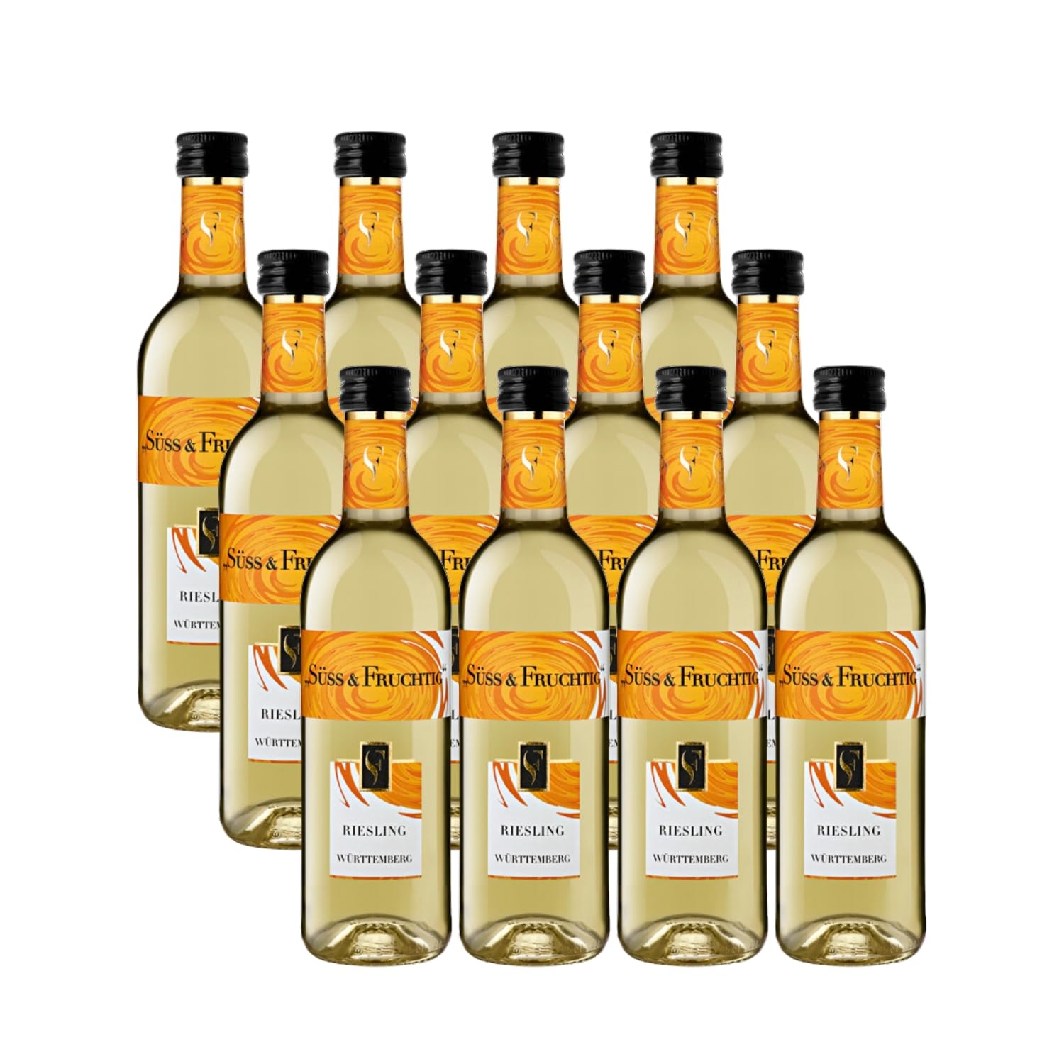 WZG Württemberger Wein Riesling SÜSS & FRUCHTIG QW süß (12 x 0.25 l)
