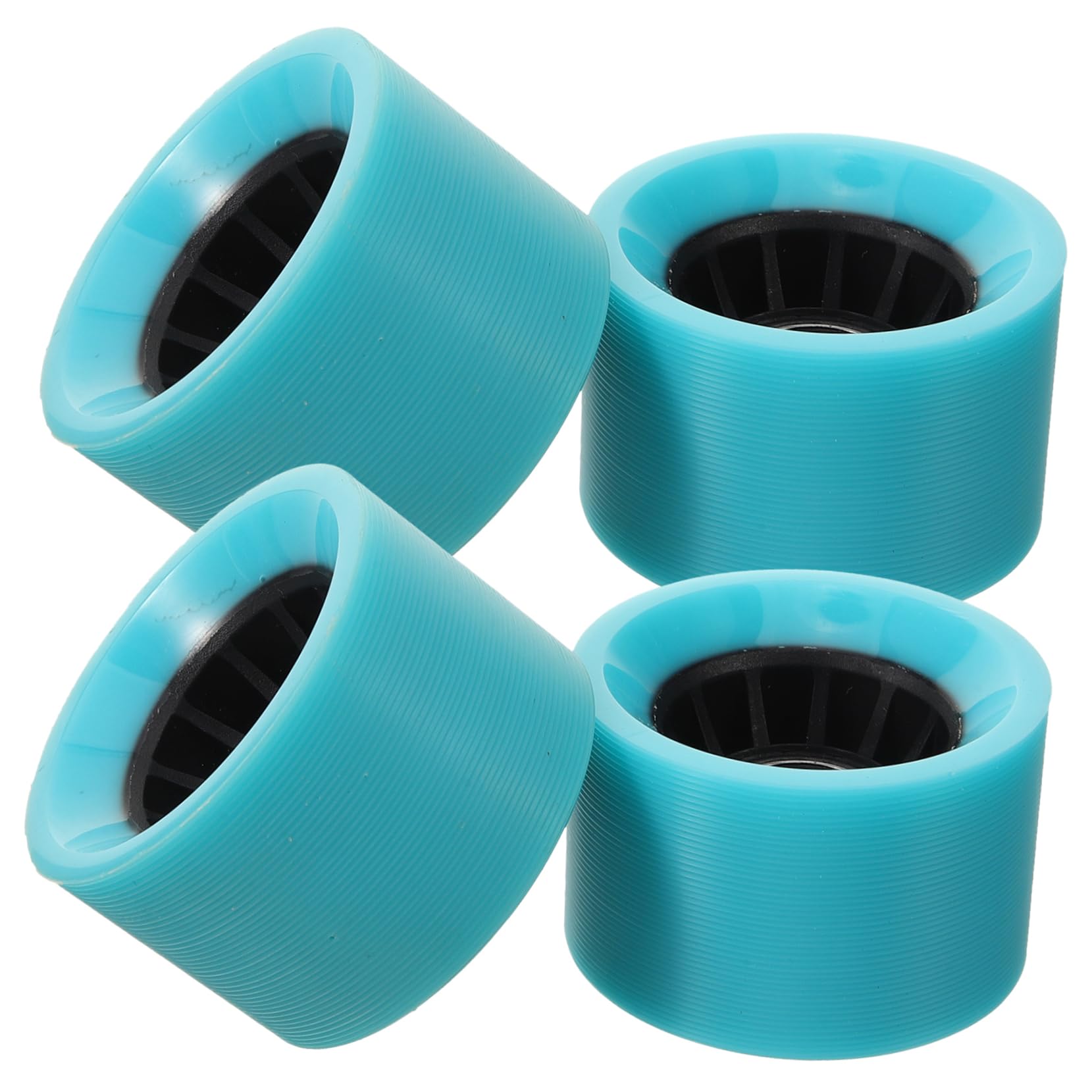 YARNOW Skateboard Supply 4 Pcs Double Row Skate Wheels Replacement Wheels for Roller Skates Long-board and Skating
