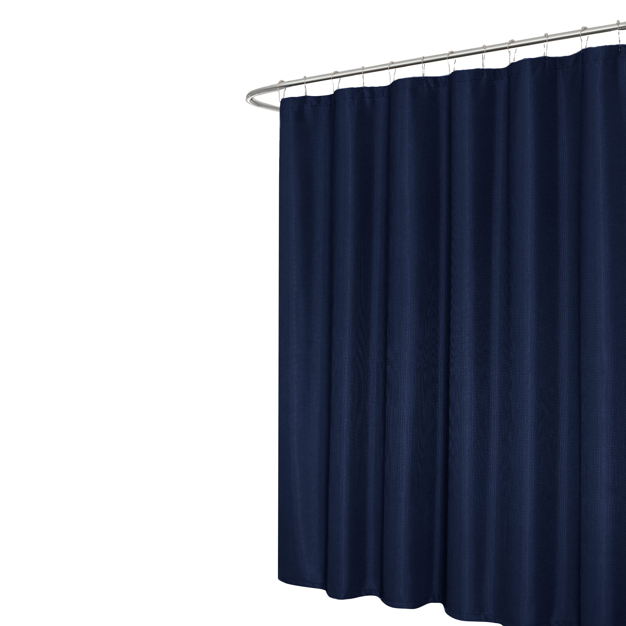 Dainty Home Hotel Bleu Marine grand rideau douche tissu lavable bleu foncé