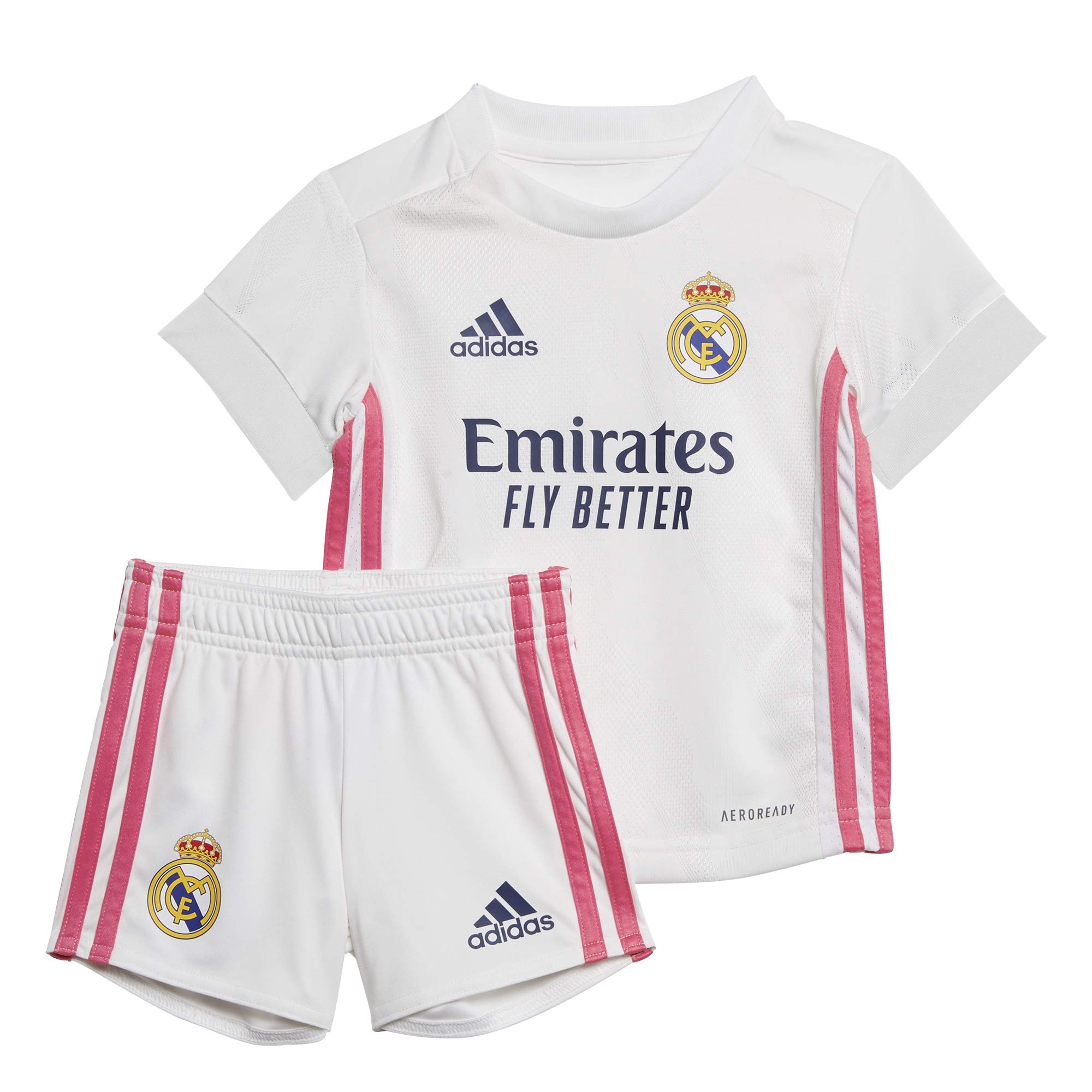 adidas Real Madrid Saison 2020/21, komplette offizielle Ausrüstung, offizielle Ausrüstung für Kinder