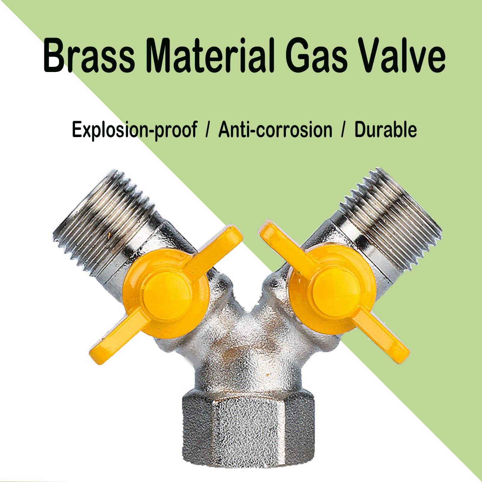 Valvola A Sfera A Y In Ottone - Raccordo Per Doccia, Lavatrice, Giardino, Filettatura 1/2 Pollice - Foto 4