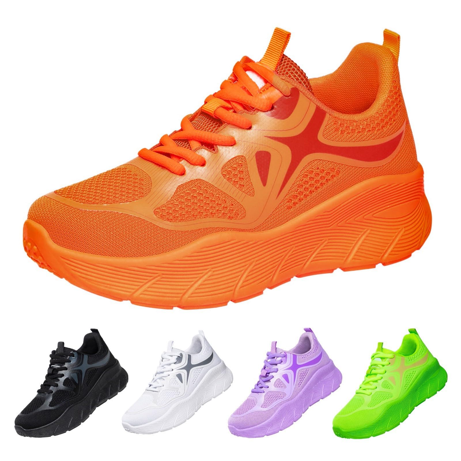 Scarpe da Palestra Donna Pianta Larga Sneakers Platform Donna Comode | Scarpe Ginnastica in Fibra Ecologica per Jogging Mattutino Calzature Atletica Concezione Ergonomica Pelle Sintetica