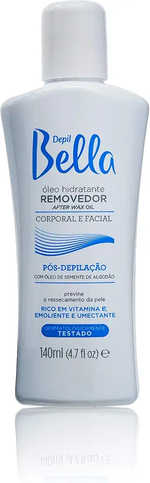 Depil Bella - Óleo Removedor Algodão Corporal e Facial Pós Depilação 140ml