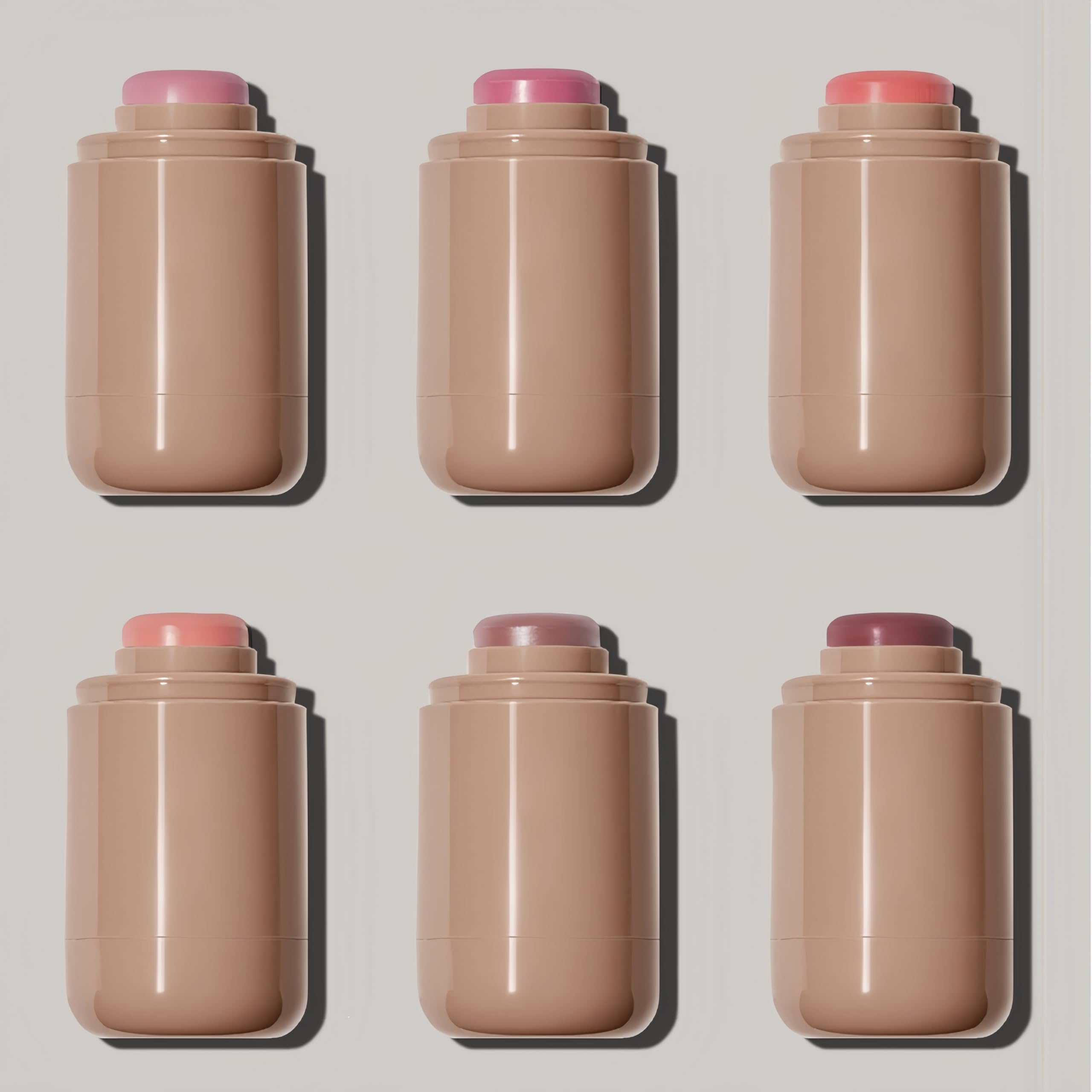 Matte Blush Stick Creamy Natural Looking Finish Face Blush Long-Lasting Lightweight Buildable Blushes Stick for Cheeks (06 Bronze Glow)